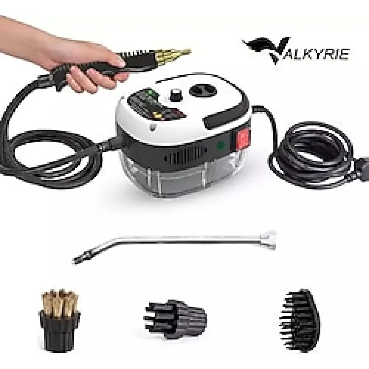 Valkyrie 2500W Yüksek Basınçlı Buharlı Temizleyici 115°C 3 Başlık Ayarlanabilir Güç Derin Temizlik Makinesi