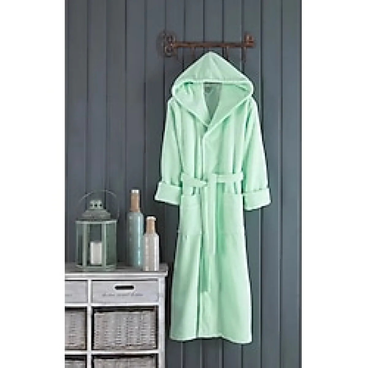 Varol Biyeli Kapşonlu Bambu Bornoz