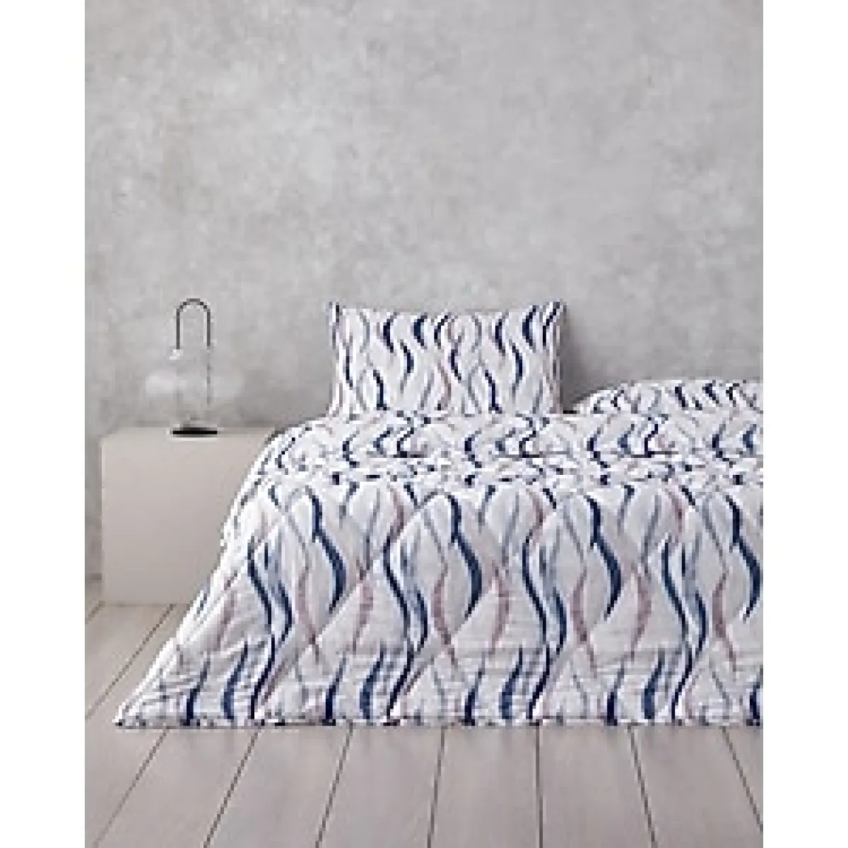 Vendy Polycotton Çift Kişilik Uyku Seti Beyaz - Mavi - Mavi - Beyaz - Uyku Seti