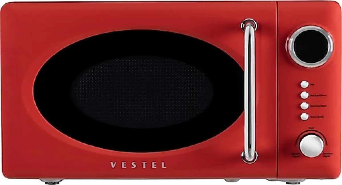 Vestel MD 20 YD Retro Kırmızı 20 lt Mikrodalga Fırın