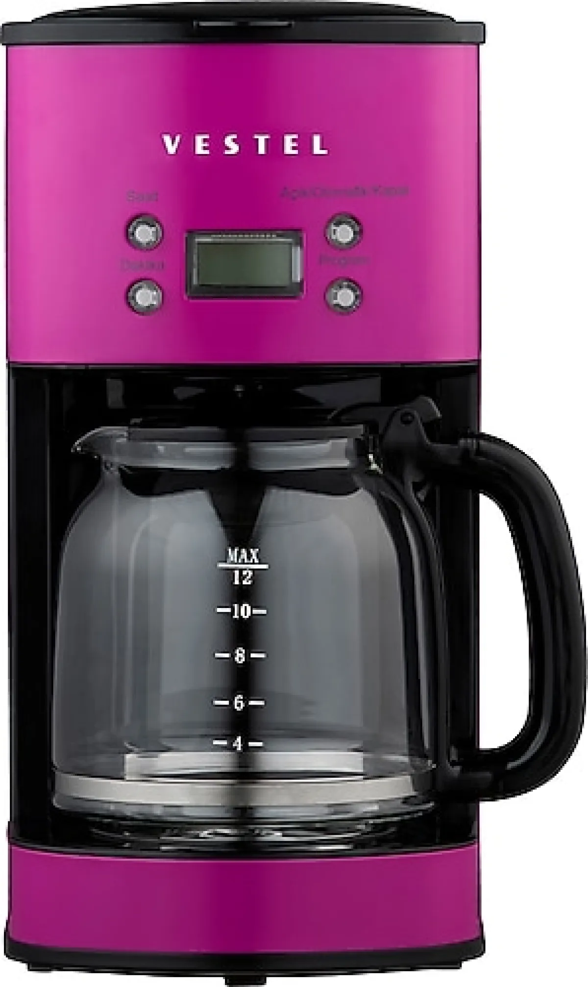 Vestel Retro Pembe Filtre Kahve Makinesi