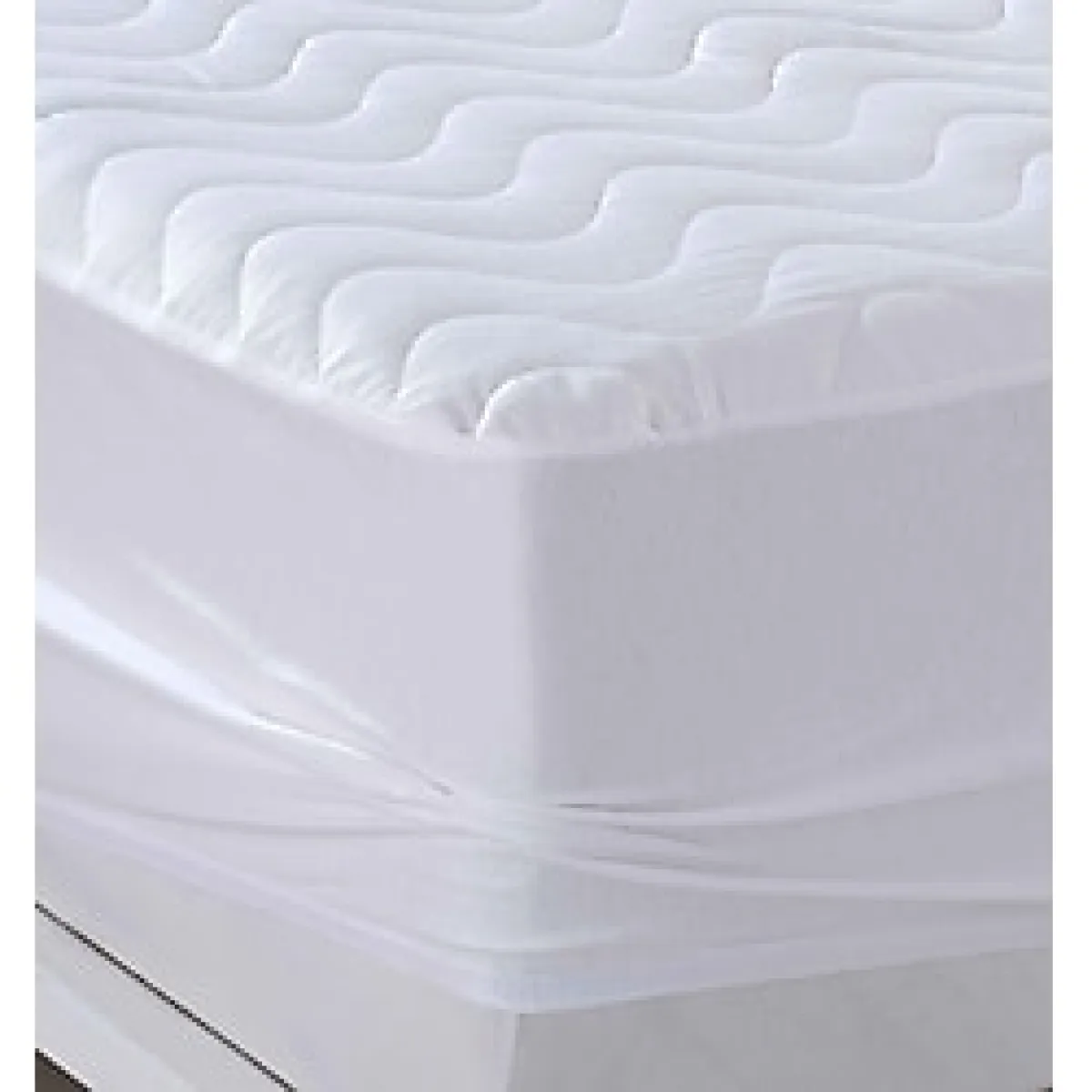 Violet Life Çift Kişilik Kapitone Fitted Sıvı Geçirmez Alez & Yatak Koruyucu - 140 x 200 cm - Beyaz