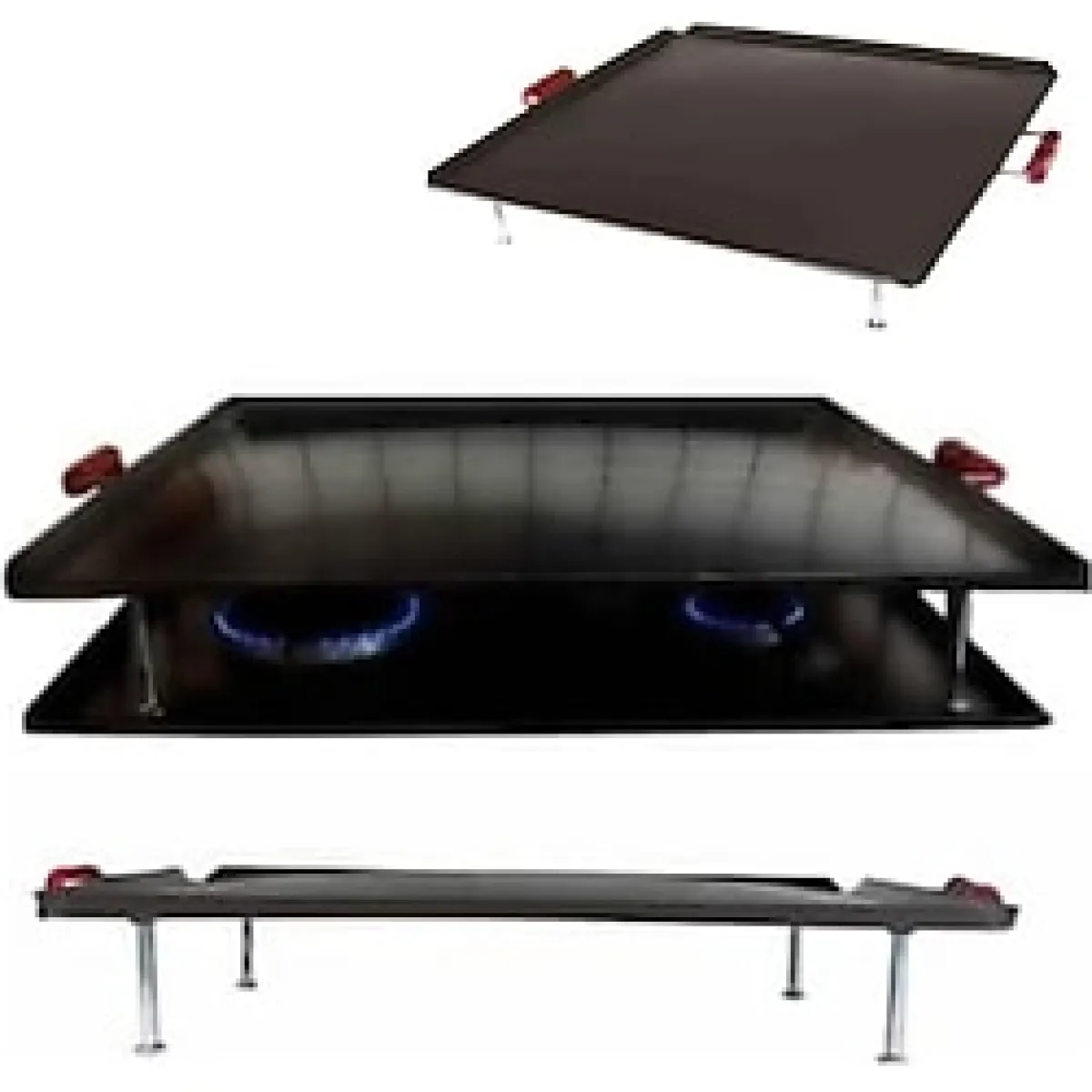 Woomod Kare Set Üstü Ocak Gözleme Yufka Ekmek Bazlama Sacı Mangal Köfte Tantuni Kokoreç Kare Saç