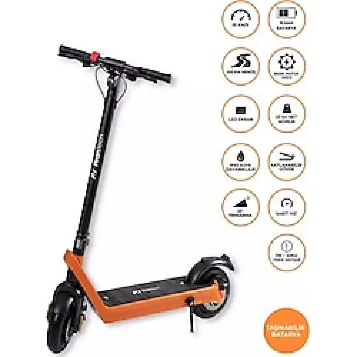 X9 Elektrikli Scooter - Çıkartılabilir Bataryalı 850W Katlanabilir Scooter