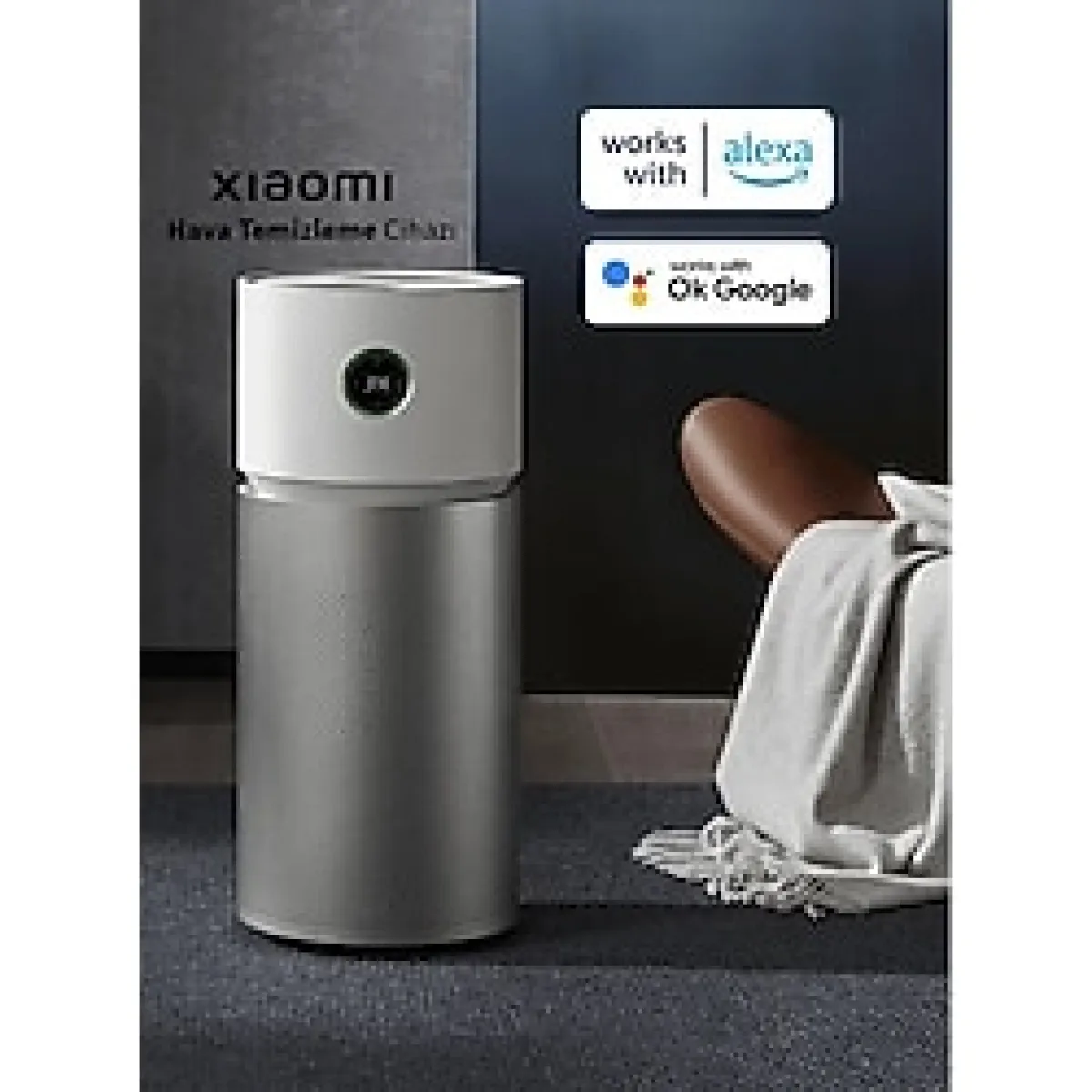 Xiaomi 125M2 Etkili Alan Rahat Uyku-Akıllı Kontrol Purifier Elite Hava Temizleyici + Anti Alerjik Temiz Hava - Beyaz