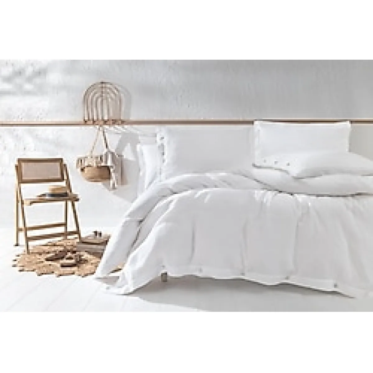 Yataş Base Çift Kişilik Müslin Nevresim Takımı - Bej