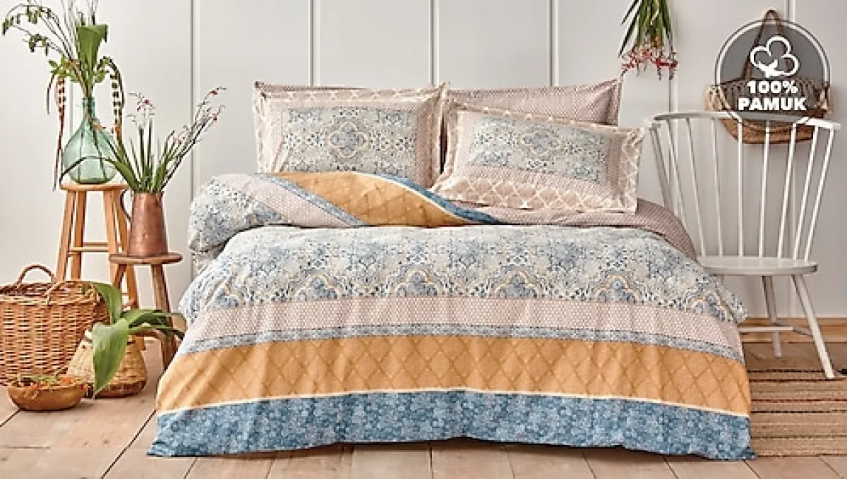 Yataş Delissa Ranforce Çift Kişilik Nevresim Seti