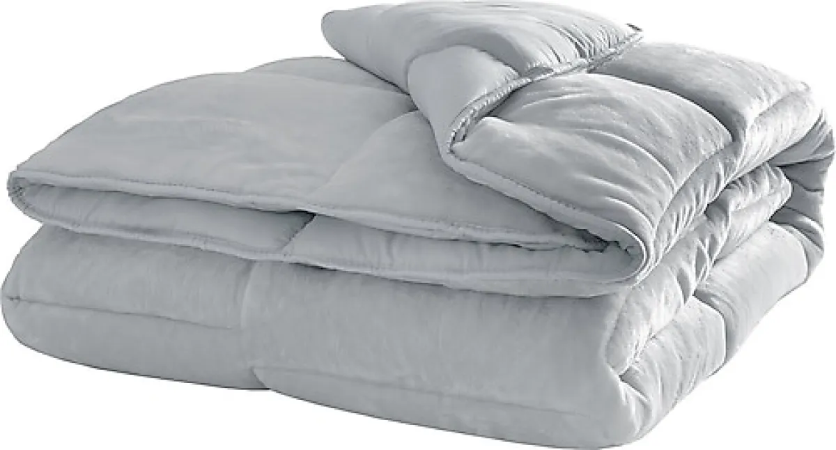 Yataş Macaron Gri 155x215 cm Welsoft Tek Kişilik Yorgan