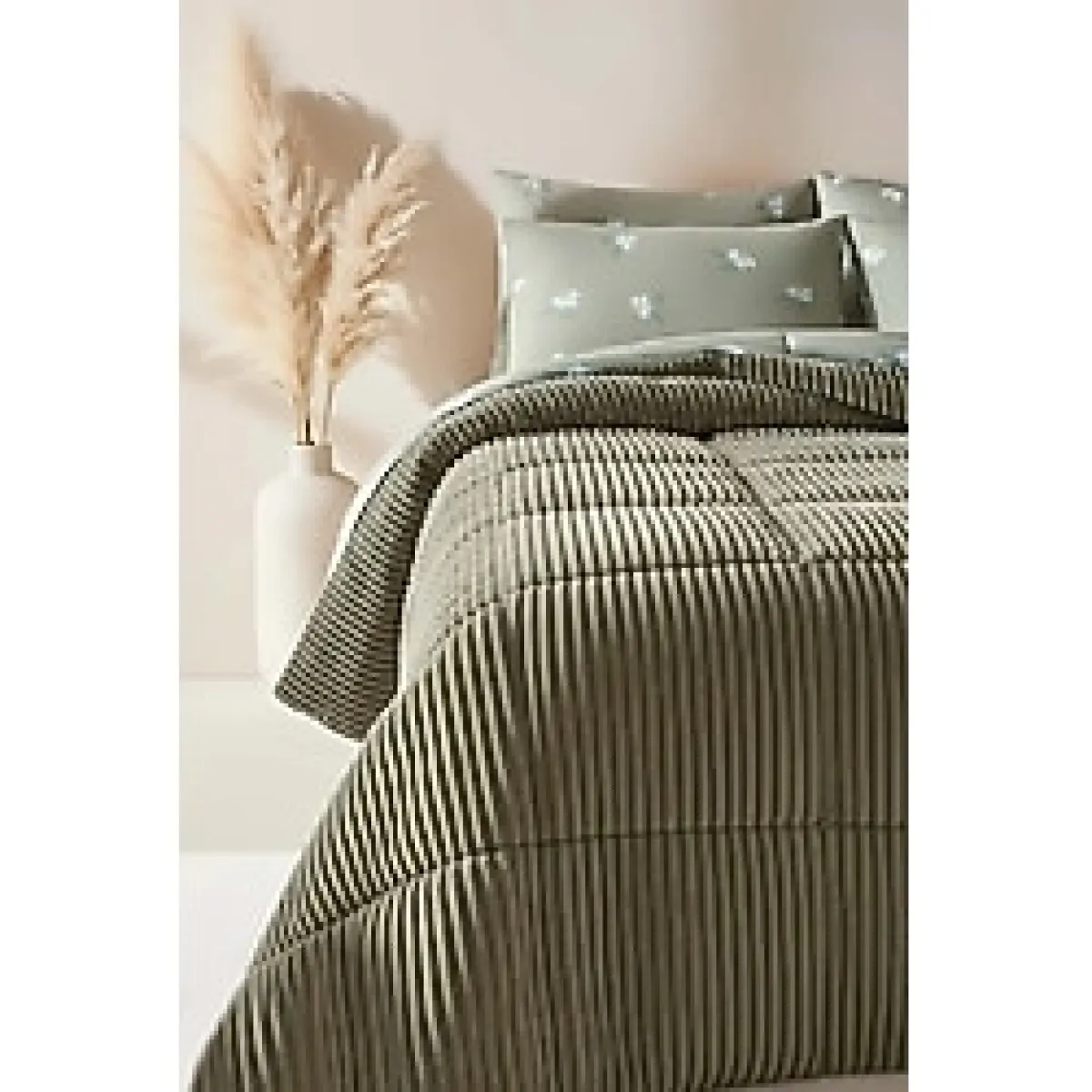 Yeşil Papatya Çift Kişilik Tresa Uyku & Çeyiz Seti