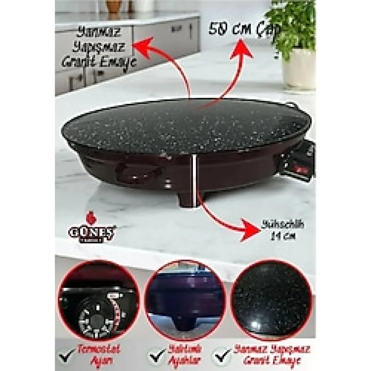 Yörük Katmer Sacı Börek Sacı Yufka Sacı Elektrikli