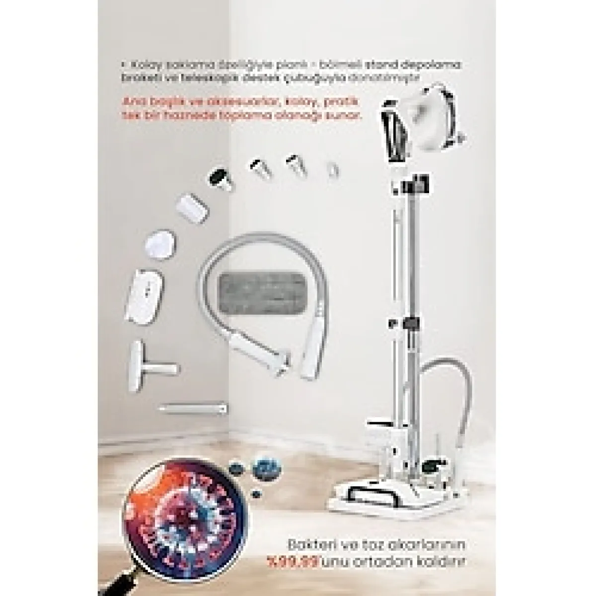 Youban KF-1804 Çok Fonksiyonlu Buharlı Temizleyici