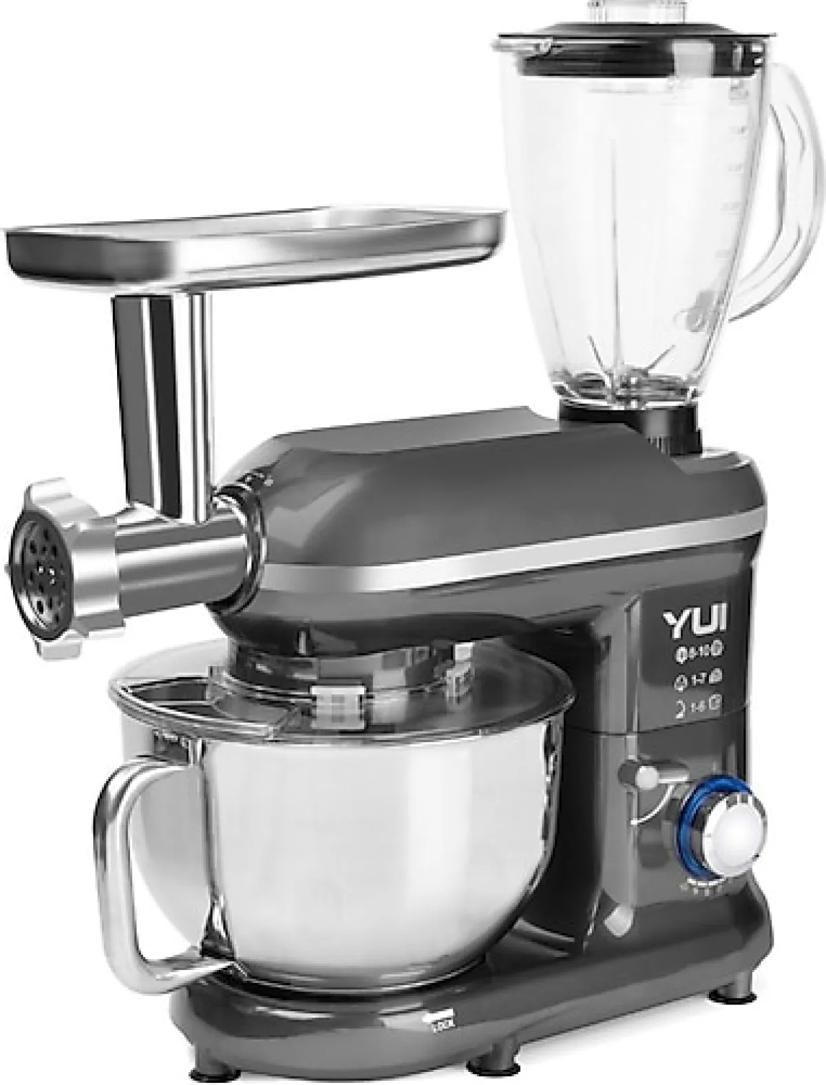 Yui M-120 Multi Fonksiyonel 1300 W 5 lt Gri Stand Mikser