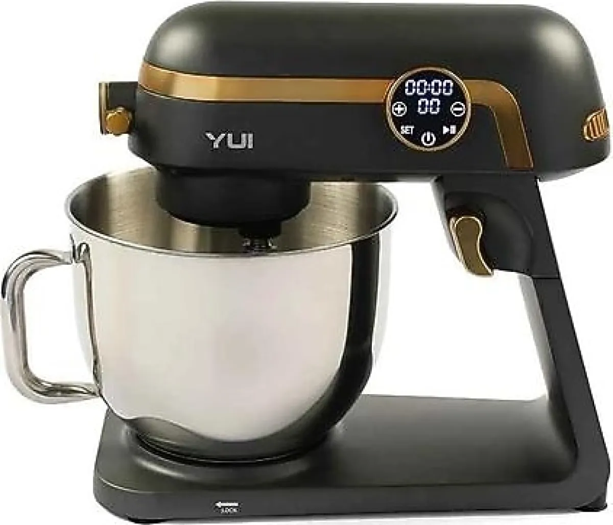 Yui M123 Easy Chef Premium 1800 W 7 lt Antrasit Gold Stand Mikser