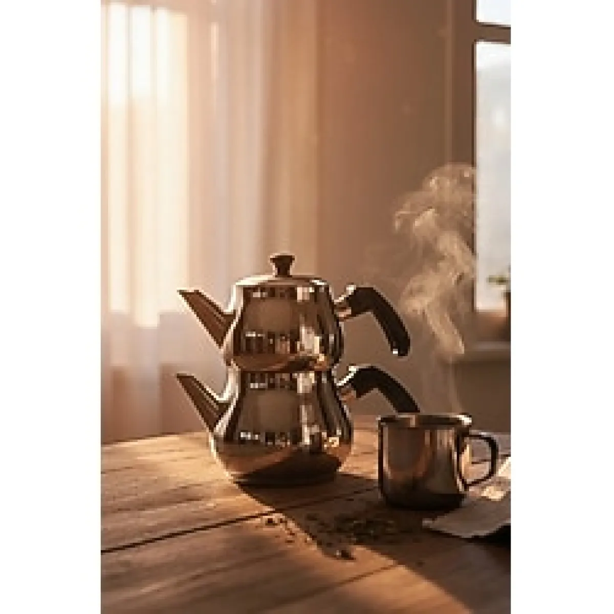 YUNUSOĞLU HOME Antonio Mini Boy Siyah Çaydanlık