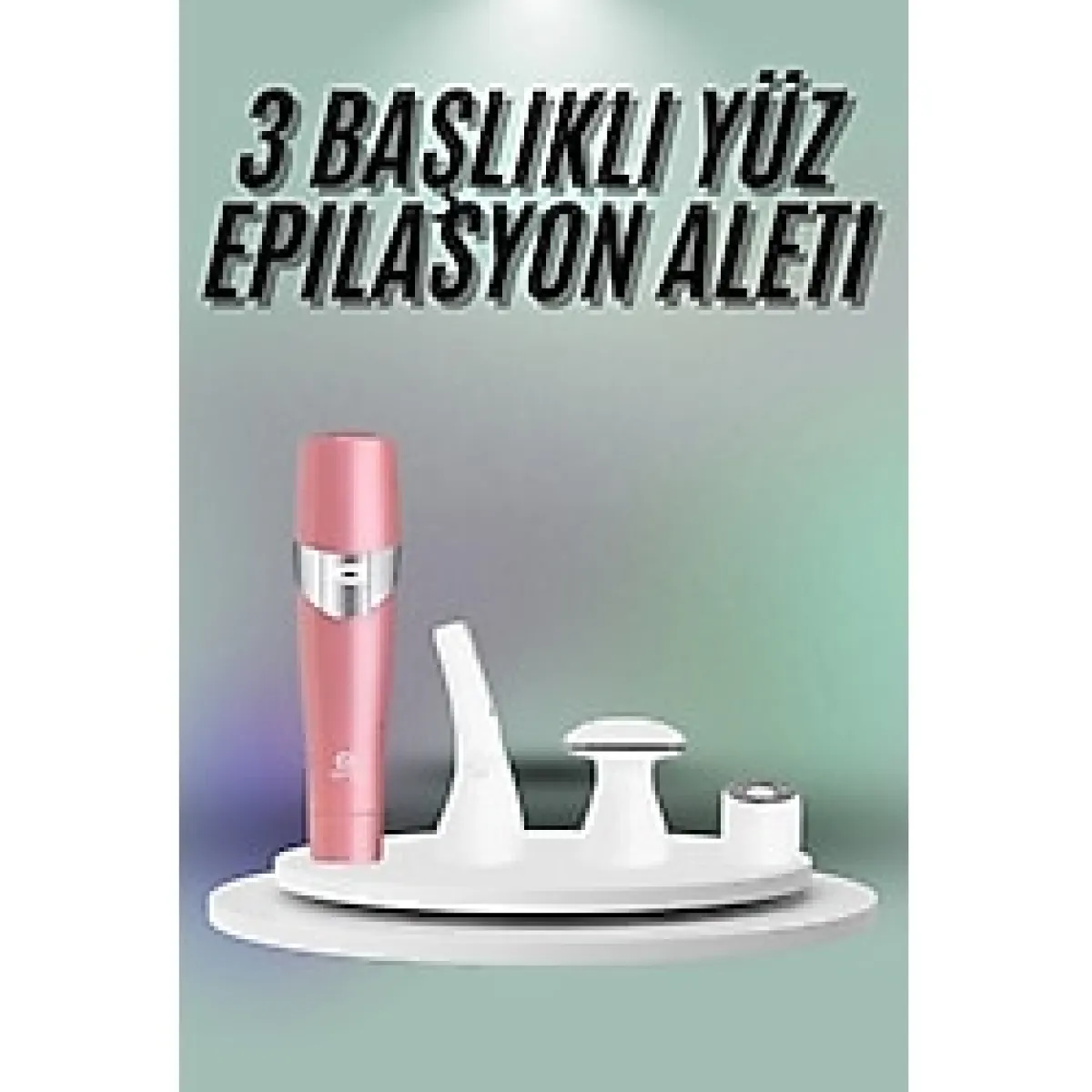 Yüz, Kaş ve Tüm Vücut Epilasyon Aleti3 Başlıklı Epilatör Tüm Cilt Tiplerine Uygun