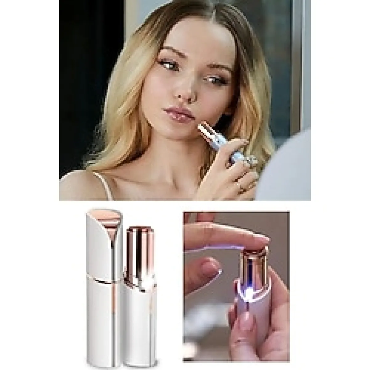 Yüz Tüy Temizleyici Epilasyon Aleti ve Kaş Bıyık Epilatörü Flawless - 1 adet