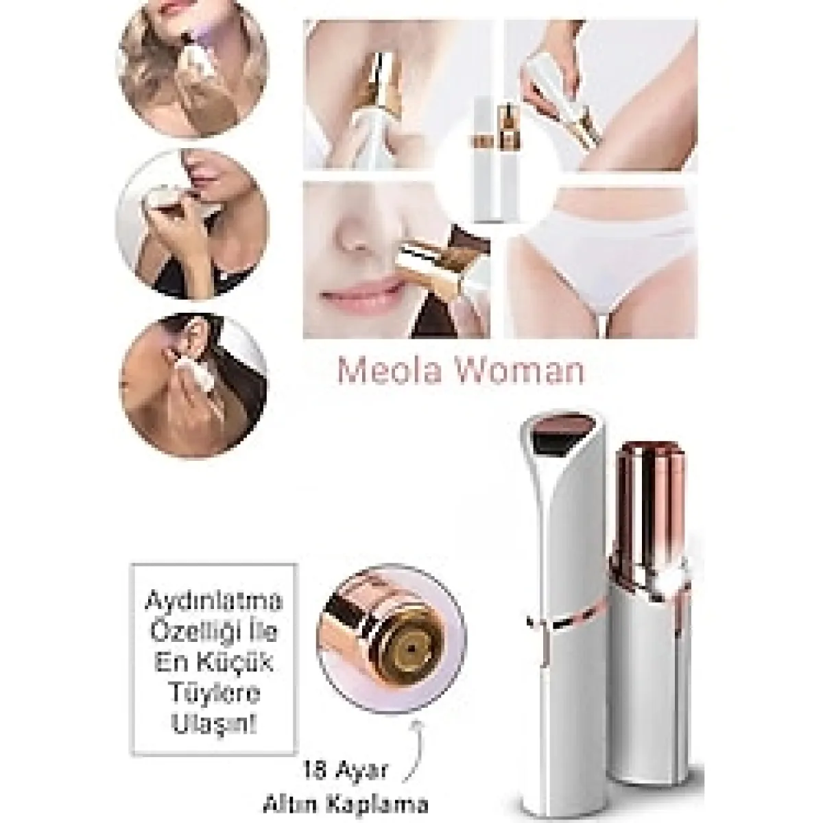 Yüz Vucut Epilasyon Aleti - Bıyık Alma Epilatörü - Yüz Epilatör - Bıyık Tüy Alma Aleti