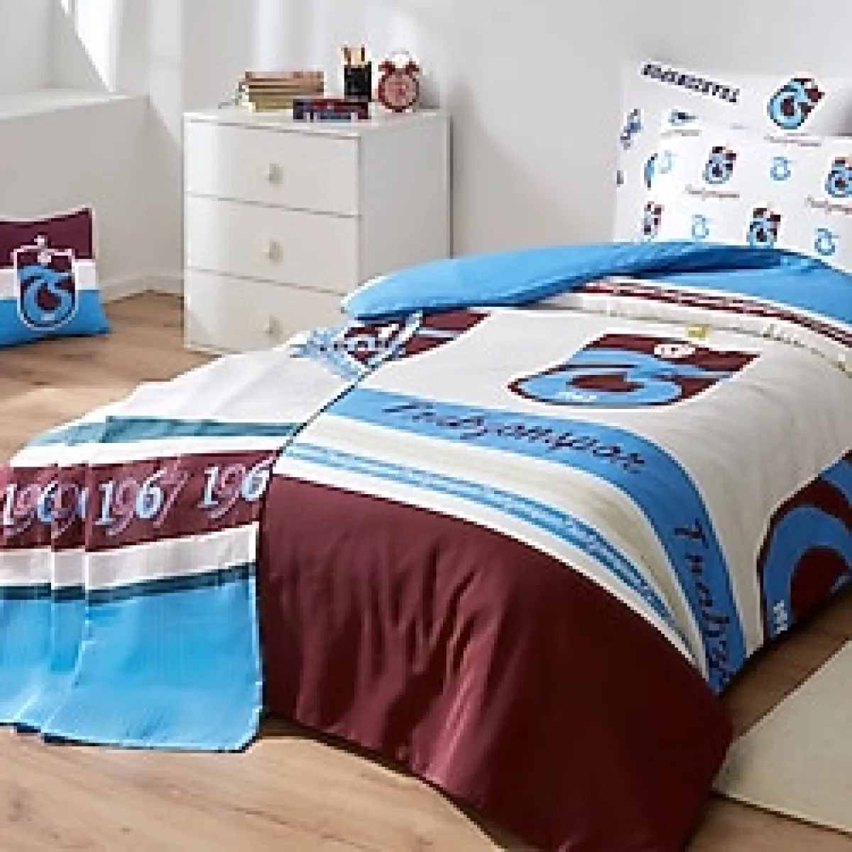 Zorluteks Taraftar Lisanslı Tek Kişilik Pike 150x200 cm Trabzonspor