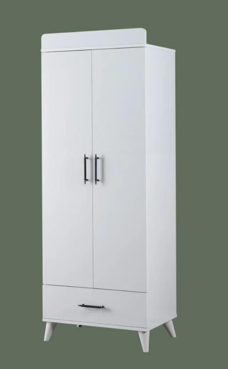 Albina Koza 2 Kapılı Dolap (Beyaz)
