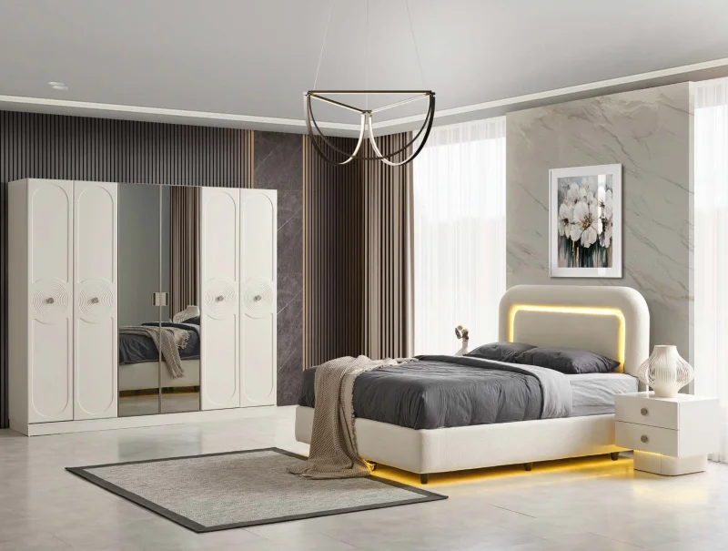 Matisse MDF Yatak Odası Takımı (Başlıklı)