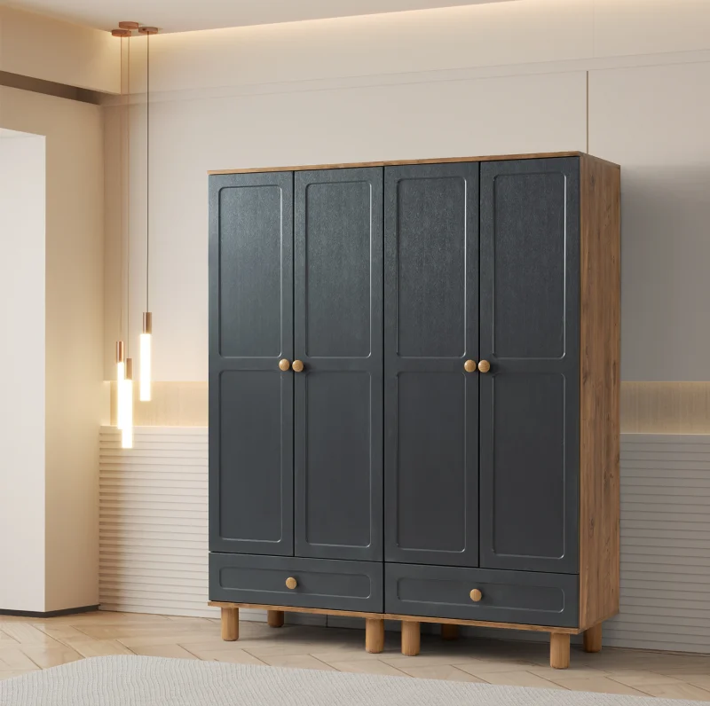 Nazar Antrasit 4 Kapılı Dolap (Er128)