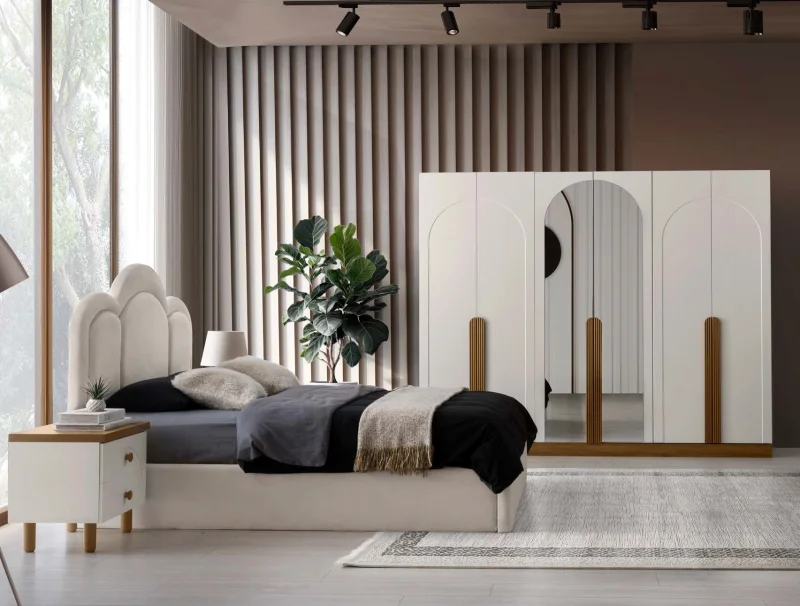 Olimpos MDF Yatak Odası Takımı (Başlıklı)