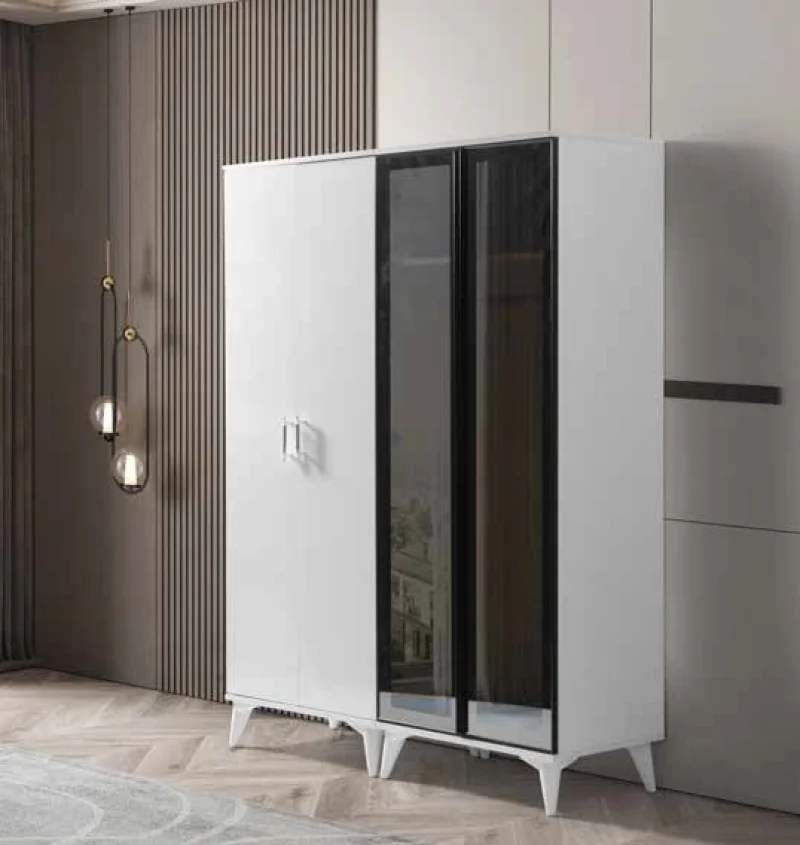 Reflekte 4 Kapılı Beyaz Dolap (AK109 )