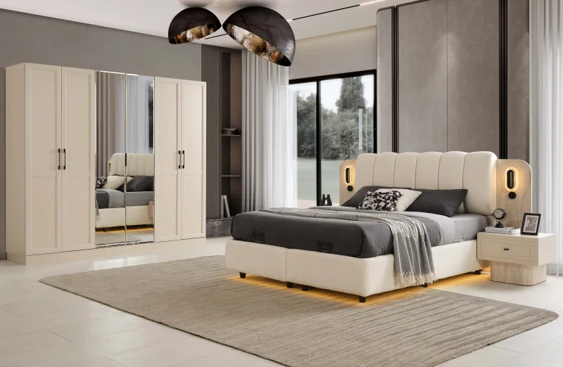 Heybeli MDF Yatak Odası Takımı