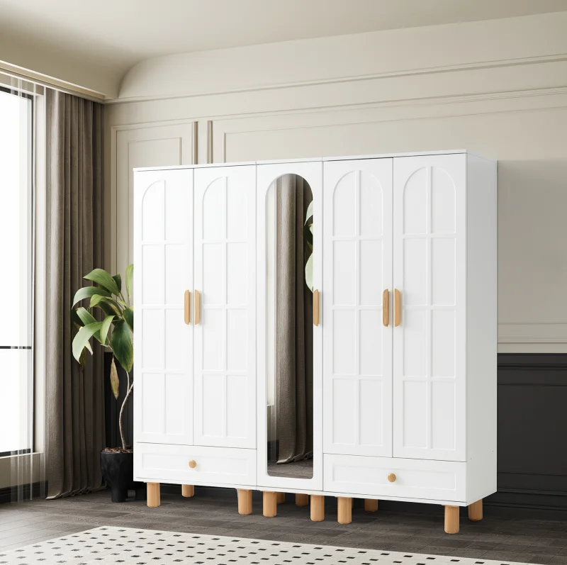 Gürün Aynalı 5 Kapılı Dolap (Er137)