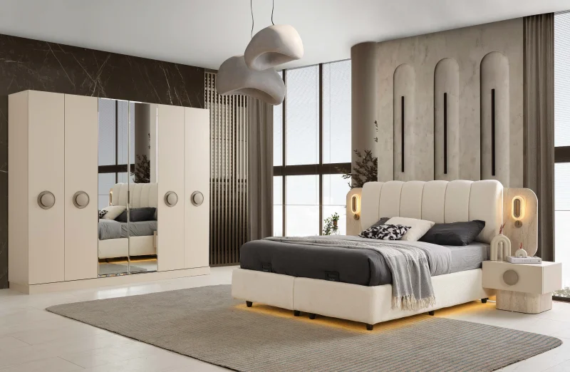Moda MDF Yatak Odası Takımı (Başlıklı)