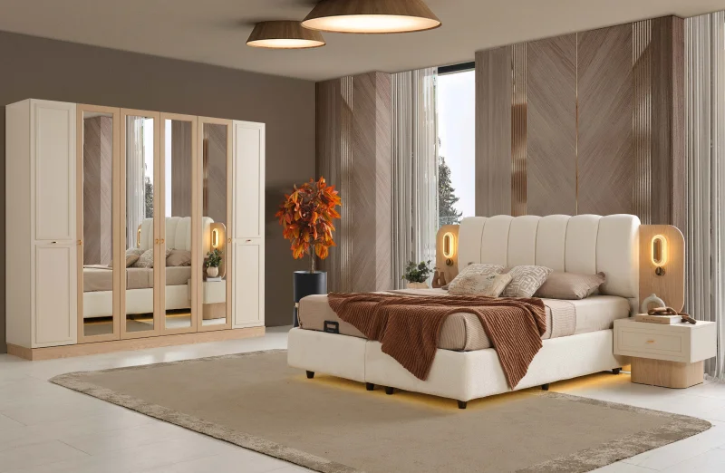 Paşabahçe MDF Yatak Odası Takımı (Başlıklı)