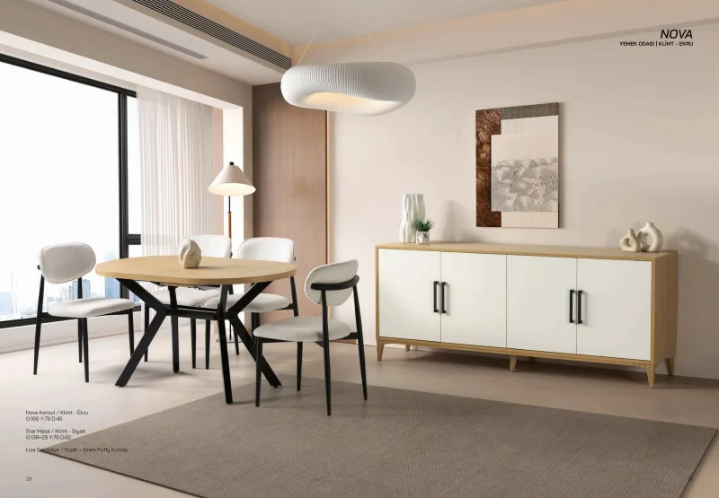 Nova Yemek Odası (Ekru-Klimt)