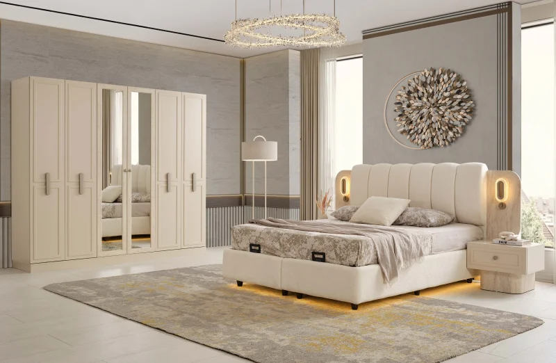 Galata MDF Yatak Odası Takımı (Başlıklı)