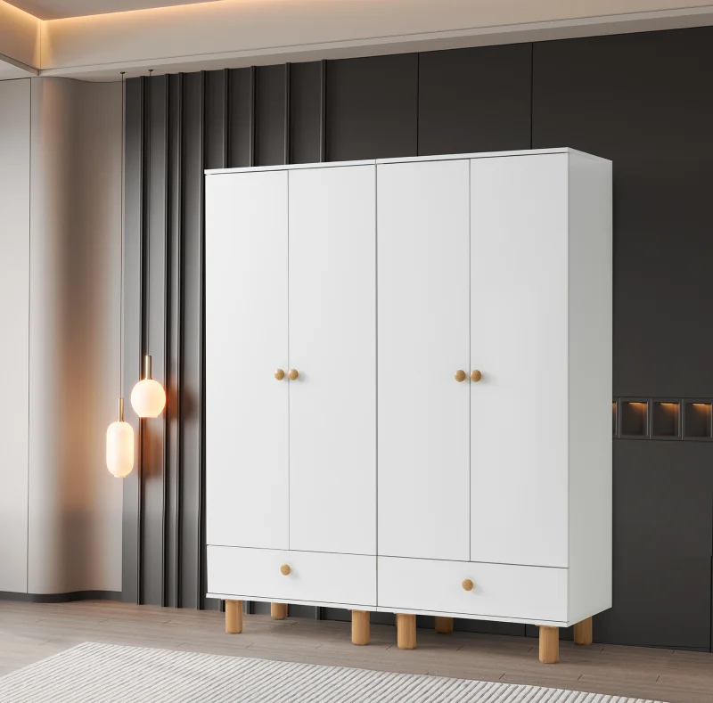 Diva Beyaz 4 Kapılı Dolap (Er135)