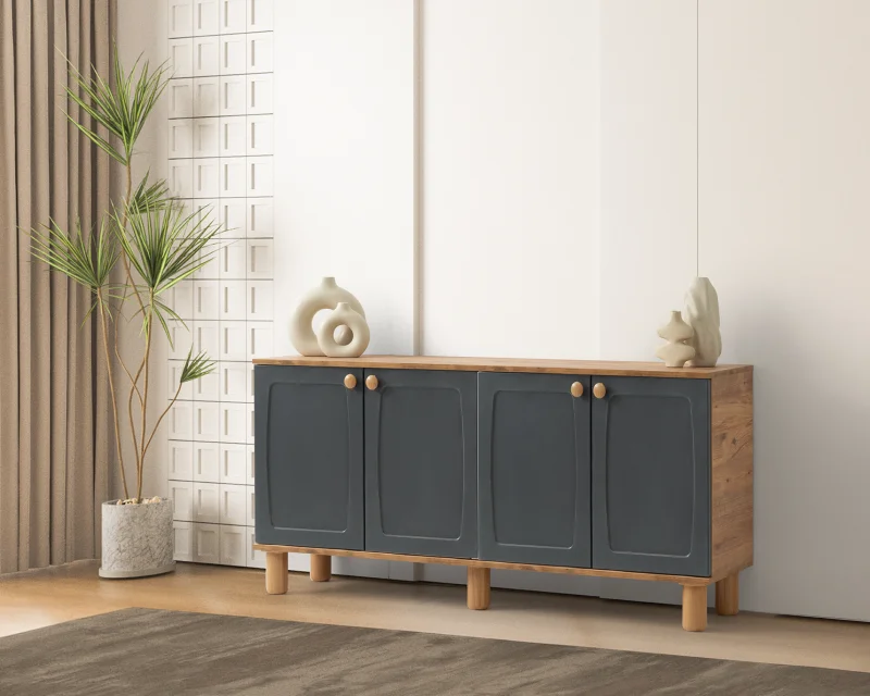 Zara Antrasit Konsol 160Cm (ER712)