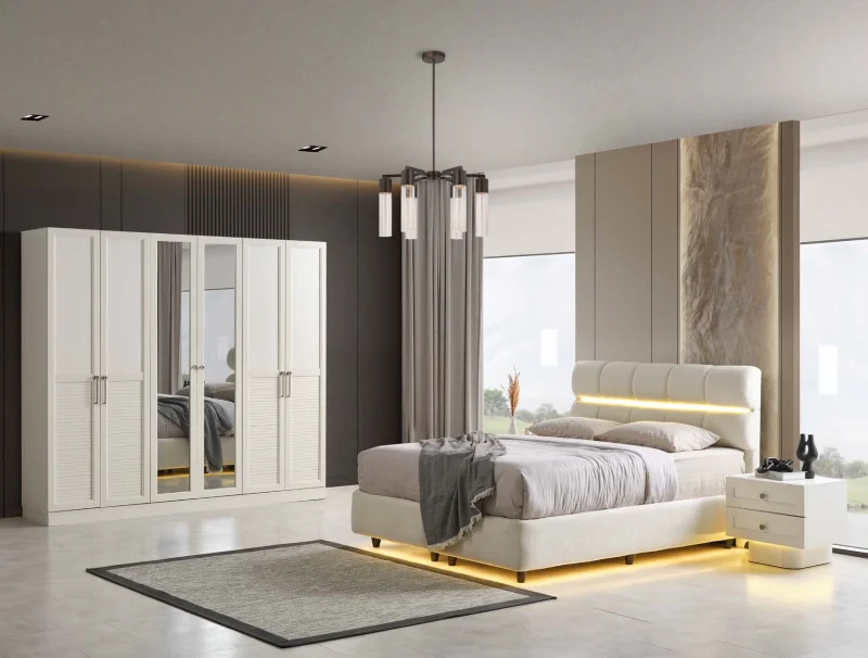 Elabor MDF Yatak Odası Takımı (Başlıklı)